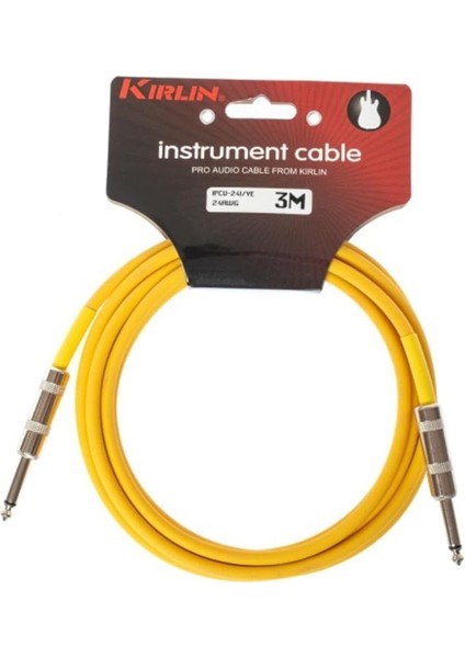 IPCV-241 Ye Gitar Kablosu 3 Mt. (Sarı)
