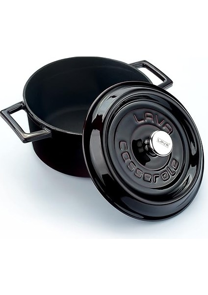 Premium Serisi - Döküm Yuvarlak Tencere, 20 Cm, Majolik Mor modelleri