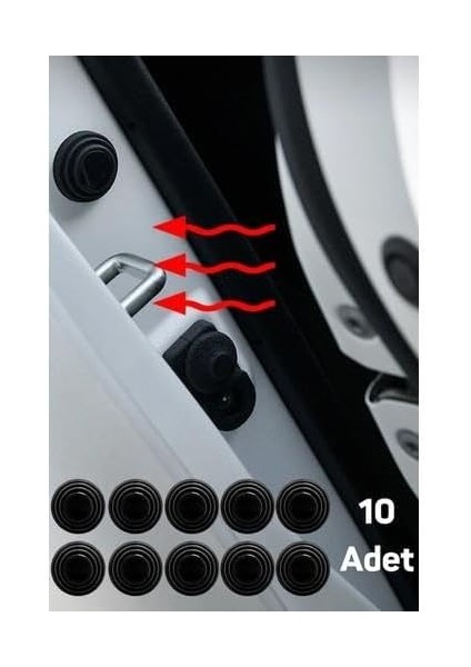 20 Adet Araba Kapı Darbe Ses Emici Pad Araç Kapısı Bagaj Kapağı Darbe Ses Emici Set fırsatları