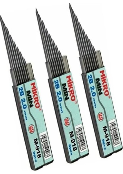 mm Kalın Uçlu Versatil Kalem Kırmızı Renk 1 Adet ve 2.0 mm Kalın Uç Siyah 3 Adet Kalın Uçlu Mekanik Kalem