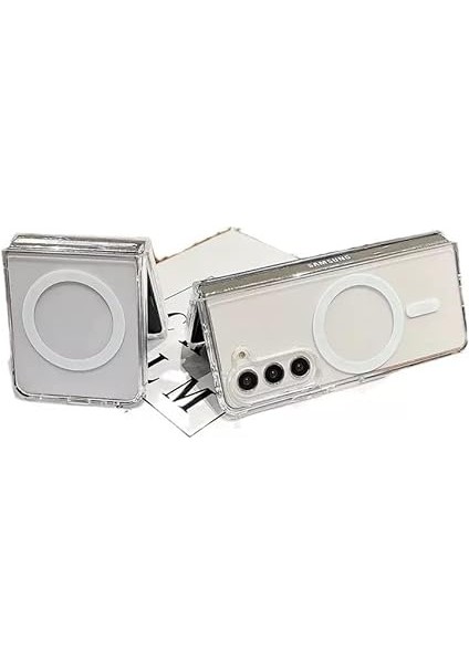 Samsung Galaxy Z Fold 7 ile Uyumlu Kılıf Şarj Özellikli Şeffaf Sert Pc Kapak Kenar Korumalı Kapak fırsatları