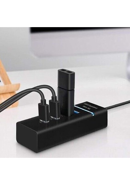 4360 4 Port USB 3.0 Hub Switch Çoklayıcı Çoğaltıcı Adaptör indirimleri