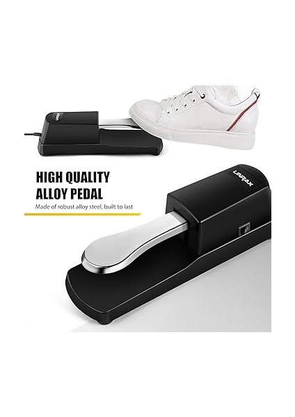 Sustain Pedal, Evrensel Piyano Ayak Pedalı, Polarite Anahtarı, Dijital Piyano, Elektronik Klavye, Mıdı Klavye, Elektronik Org, Sentezleyici Için Klavye Pedalı, Sürdürme Pedalı, 1.6m Kablo fiyatları