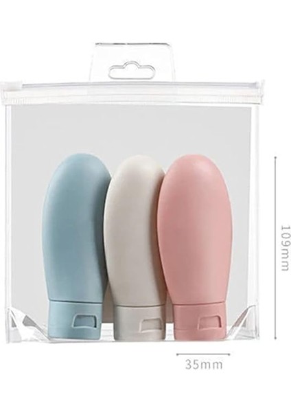 Adet Seyahat Tipi Doldurulabilir Krem Şampuan Duş Jeli Sprey Losyon Şişe Seti Krem Kutusu 60 ml indirimleri