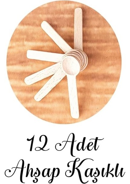 Adet Tahta Kaşıklı Metal Kapak 320 ml Cam Baharatlık, Etiket Hediyeli 12LI Baharat Kavanoz Seti indirimleri