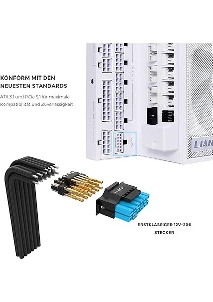 Li Kenar Altın 3.1 Pcie 5.1 1200W 80 Artı Altın Modüler Güç Kaynağı Bir Boyut indirimleri