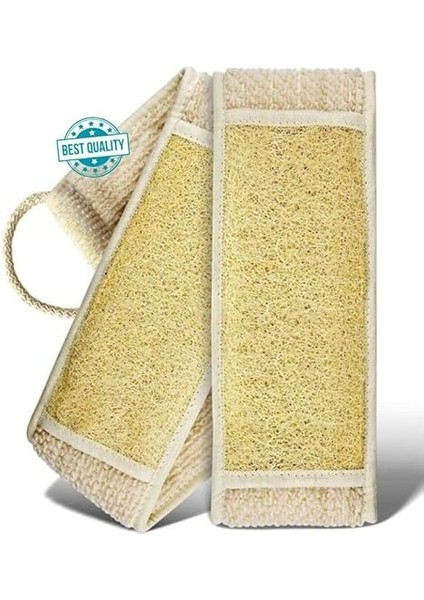 Doğal Kabak Lifi Sırt Kesesi –çift Taraflı Peeling Lifi, 70X11 Cm, Uzun Kulplu, Selülit Karşıtı, Rovin Kumaşlı, Cilt Temizleyici Yenileyici Canlandırıcı Etki, Hücre Yenileme,exfoliating Kese indirimleri