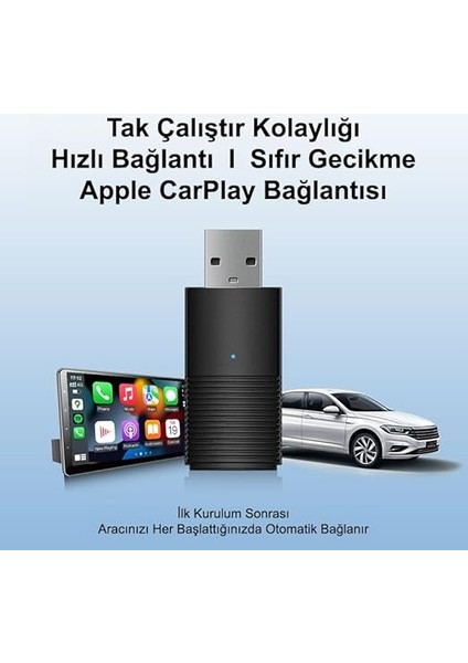 Mini Pro - Kablosuz/wireless Carplay Dönüştürücü Araç Kiti (Dk-Va-Mpc1) indirimleri