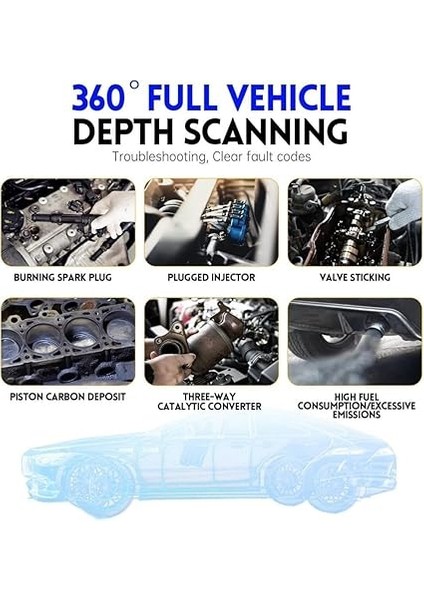 FD10 Araba Obd2 Tarayıcı, Kod Okuyucu, Hata Temizleyici Ios Android Bluetooth V5.1 modelleri