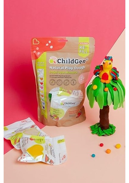 Oyun Hamuru - 9’lu 9X125 Gram Vakumlu Kartuş Paket - (Ecopack-Refill) modelleri