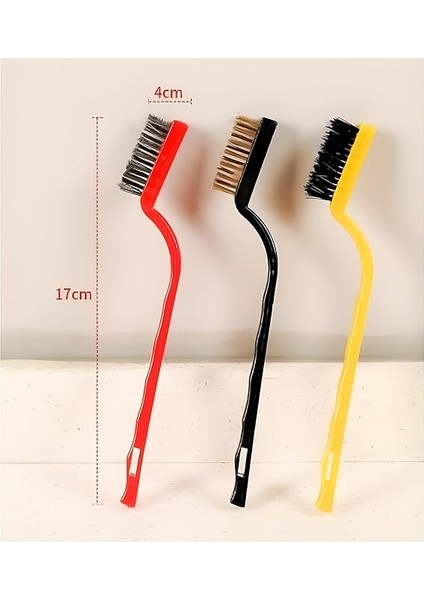 Temizlik Fırça Seti: Ocak, Fayans ve Araba Temizliğinde Mükemmel Çözüm! (3'ü 1 Arada, Bakır-Demir-Plastik Fırçalar) fırsatları