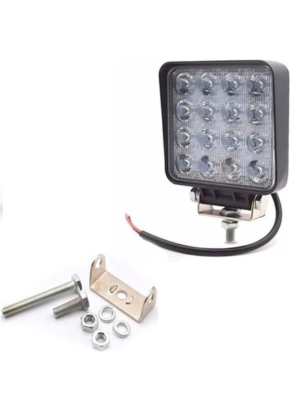 Adet 16 Ledli Off Road Çalışma Lambası/projektör 48WATT 12V / Yugo indirimleri