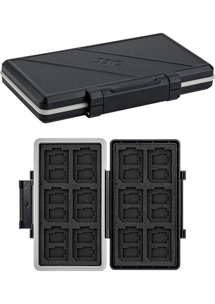 Hafıza Kartı Kutusu - 24 Micro Sd Sdxc Sdhc + 12 Sd Sdxc Sdhc Için Su Geçirmez Depolama ve Taşıma Çantası