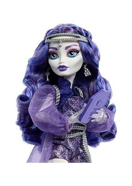 Hıgh Spectra Vondergeıst Bebek Evcil Gelinciği Rhuen ve Aksesuarlarıyla Monster High Spectra Vondergeist Bebek HXH77 modelleri