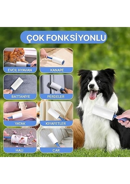Tüy Toplayıcı Set – 1 Sap + 6 Rulo – Toplam 360 Yaprak – Kedi Köpek Tüyü ve Toz Temizleyici – Giysi, Mobilya ve Araç Koltuğu Için – Ekonomik Paket modelleri