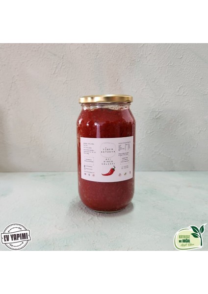 Karışık Salça 1 kg (Domates+Acı Biber) (Cam Kavanoz-Yeni Mahsul)