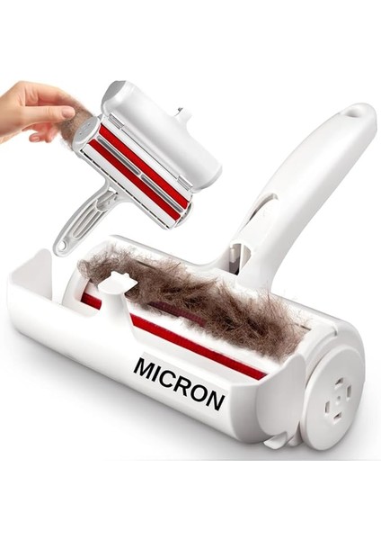 Hazneli Kedi Köpek Tüy Temizleyici Kıl Toz Toplayıcı Kazak Halı Tiftik Temizleyici Gırgır 2 Yönlü Oda Kokusu Hediyeli