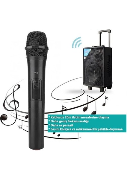 Evrensel Vhf Profesyonel Kablosuz Mikrofon fiyatları