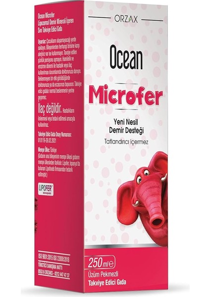 Ocean Microfer Şurup 250 ml