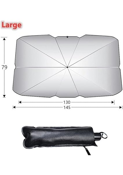 145 cm Uv Korumalı Araç Içi Ön Cam Araba Güneşliği fırsatları