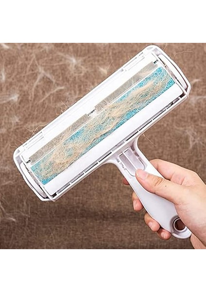 Enfein Kedi Köpek Sürgülü Tüy Toplayıcı Hazneli 2 Yönlü Kıyafet Koltuk Halı Yatak Kıl Toz Tüy Toplayıcı Sürgülü Gırgır Mavi fiyatları