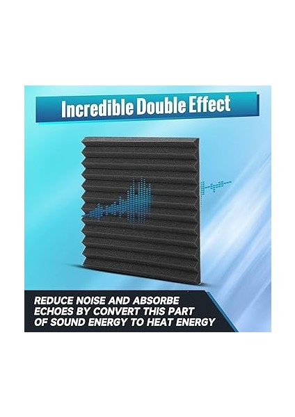 Akustik Köpük, Çıkartmalı, 12 Adet Ses Yalıtım Matı, Oyun Dekorasyonu, Podcast, Kayıt Stüdyosu, Ofis, Akustik Köpük Matlar Için fırsatları