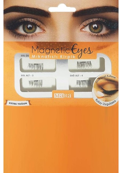 Kozmetik Magnetic Eyes Mıknatıslı Kirpik Extra Yoğun, Siyah fırsatları