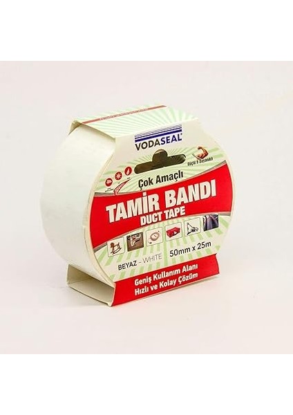 Çok Amaçlı Tamir Bandı, 50MMX25MT, Beyaz modelleri