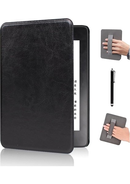 6" Kindle Paperwhite Kılıfı (5./6./7. NESIL-2012/2013/2015 Yayınlanan Model: EY21/DP75SDI) - El Askılı, Otomatik Uyku/uyandırma Özellikli