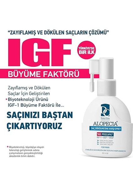 Procapil ve Igf Içerikli Serum ve Şampuan Seti (Erkek) indirimleri