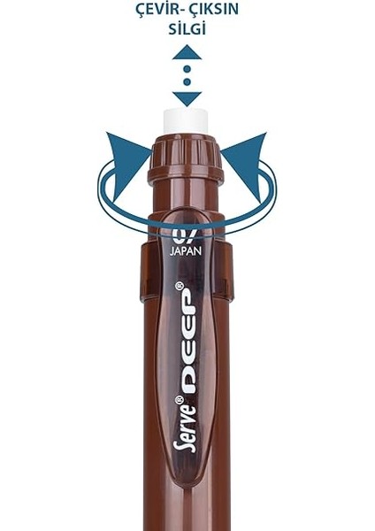 Deep Mekanık Kursun Kalem 07MM Toprak Kahverengi fiyatları