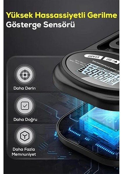 El Dinamometresi Kavrama Gücü Ölçüm Cihazı – LCD Ekranlı, Ayarlanabilir, Taşınabilir modelleri