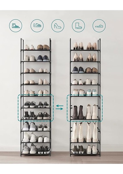 Ayakkabı Rak, 45 x 28 x 173 Cm, LSH010B02 fırsatları