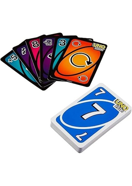 Games Uno Flip Mattel Uno Flip, Klasik Uno'nun Yeni Versiyonu, Mattel Games GLH50 GLH50 fırsatları