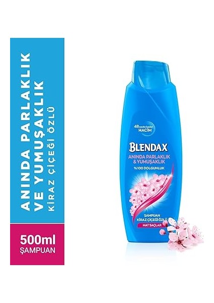 Anında Parlaklık ve Yumuşaklık Kiraz Çiçeği Özlü Şampuan, 500 ml fiyatları