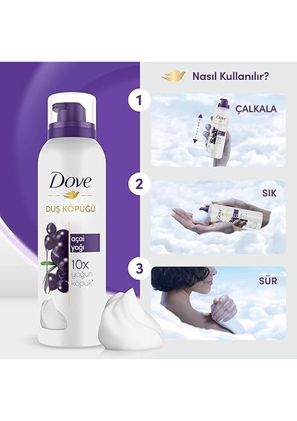 Duş Köpüğü Açai Yağı Yoğun Köpük 200 ml indirimleri