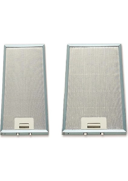 Filtre Esty 1390 | 1350 Aspiratör Filtre Seti (Metal) | 20.5 x 47.6 cm &amp; 13 x 47.6 cm ( 2 Adet )