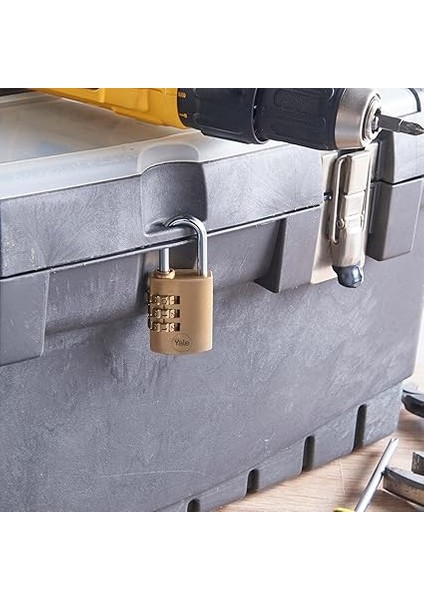 Y150B/30/125/1 Şifreli Pirinç Asma Kilit, Standart Koruma, Çelik Halka, 3 Haneli Şifre, Sarı fırsatları