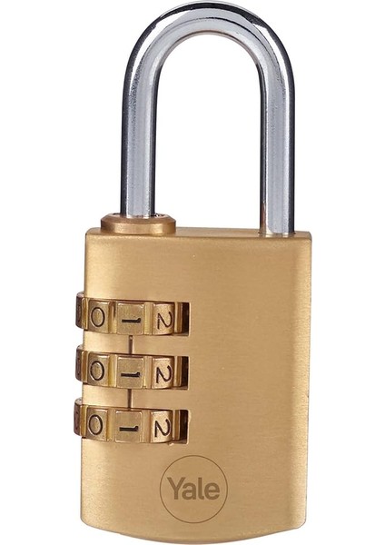 Y150B/30/125/1 Şifreli Pirinç Asma Kilit, Standart Koruma, Çelik Halka, 3 Haneli Şifre, Sarı indirimleri