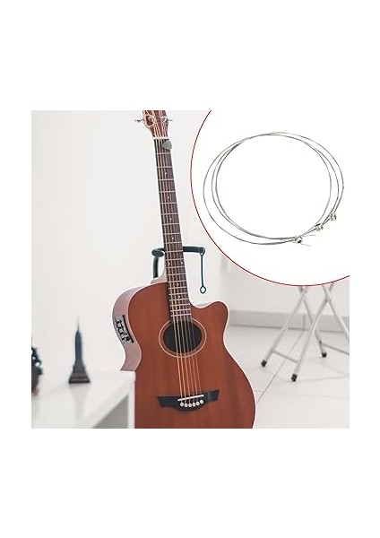 Easiyl 10 Adet E-1. Gitar Için Gitar Telleri Yüksek E-Tel 86,5 cm Akustik Gitar Teli Folk Gitar Teli Paslanmaya Karşı Dayanıklı Paslanmaz Çelik Gitar Telleri Için Yedek fiyatları