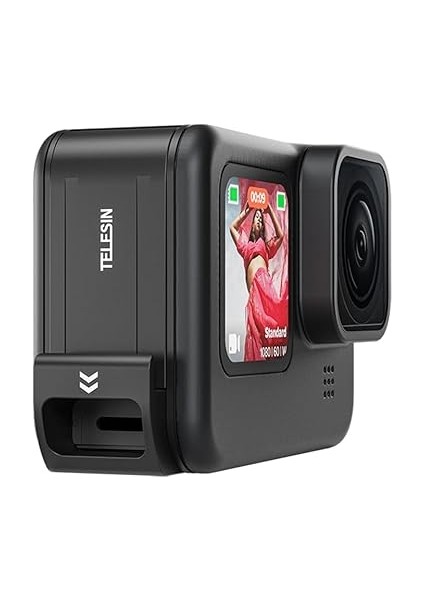 Telesin CLC-G11 Şarj Portlu Su Geçirmez Batarya Kapağı – Gopro Hero 9/10/11/12/13 ile Uyumlu, Yağmur ve Kar Geçirmez Tasarım, Usb-C Şarj Girişi Destekli, Hafif ve Dayanıklı indirimleri
