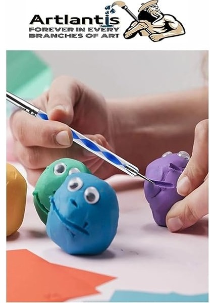 Kil Şekillendirme ve Noktalama Kalemi 5 Li 1 Paket Heykel Seramik Çömlek Şekillendirici Modelleme Silikon Fırça indirimleri