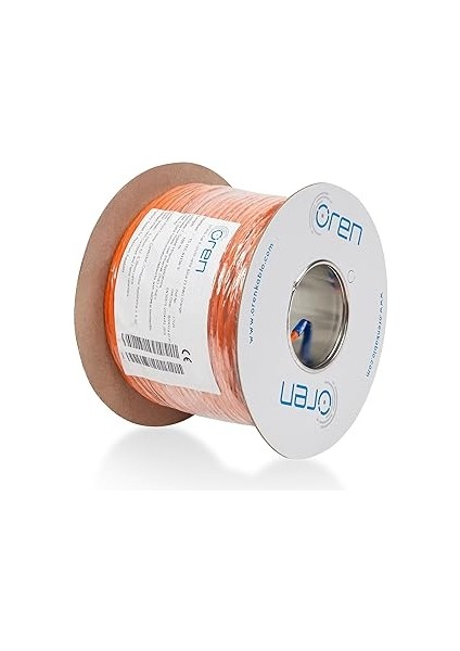 Kablo 100M Cat6 Utp Ethernet Ağ Kablosu Lszh 23 Awg (Turuncu) fiyatları