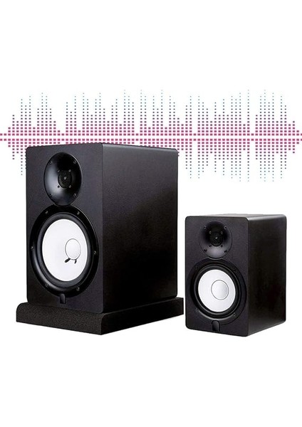 2 Adet Stüdyo Monitörü Izolasyon Pedleri, Yüksek Yoğunluklu Akustik Köpük, Yüksek Yoğunluklu Şişirilmiş Pamuk, 30 x 20 x modelleri