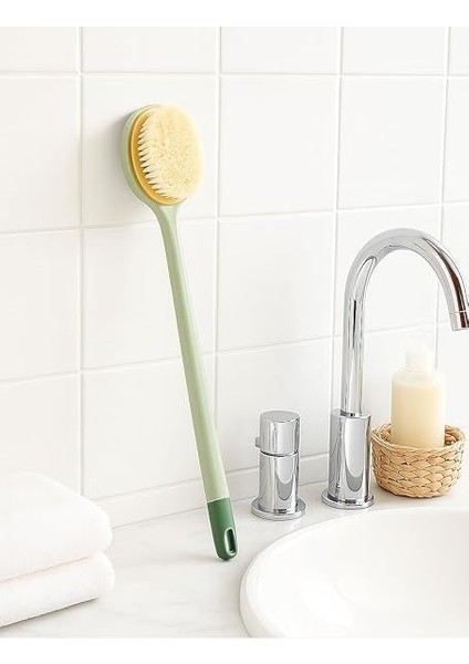 2’si 1 Arada Duş Fırçası – Uzun Saplı, Çift Taraflı Banyo Lifi, Sırt ve Vücut Temizleme Için Peeling ve Masaj Etkili Duş Fırçası fiyatları