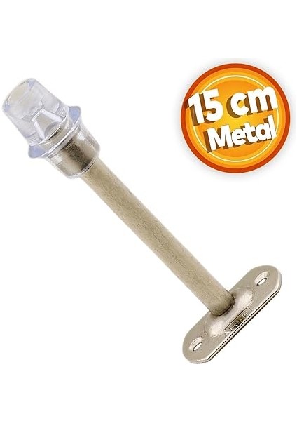 Kapı Stoperi Tamponu 15 cm Krom Metal Vidalı Kapı Stopu Silikonlu modelleri