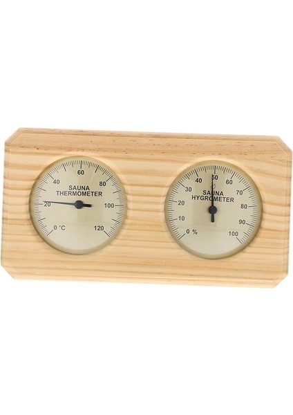 Ahşap Sauna Termometresi Higrometre Iç Sıcaklık ve Nem Ölçer Ev Saunası Için Higrotermograf Oda Sıcaklık Monitörü
