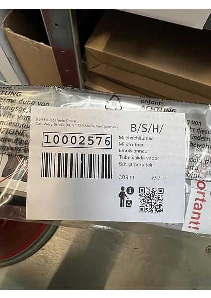 Siemens 10002576 Süt Köpürtücü, Iç Parça, Eq3 Kahve Makineleri Için modelleri