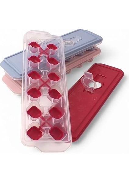 1 Adet 12 Gözlü Üsten Doldurulan Silikon Tabanlı Buzluk, 12'li Buz Kalıbı, Silikon Tabanlı Buz Kalıbı, Kolay ve Pratik Buz Hazırlama Deneyimi (Asorti) indirimleri