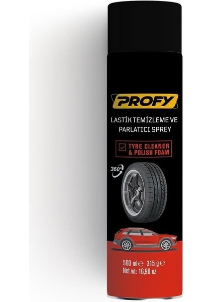 Lastik Temizleme ve Parlatıcı Sprey, 500 Ml, 360° Uygulama fiyatları